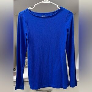 J. Crew Royal Blue Long Sleeve Tee